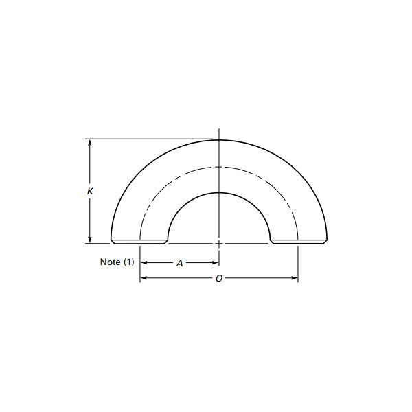 Tompahegesztés 180 fokos könyök